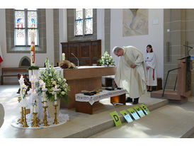 Dankgottesdienst der Kommunionkinder (Foto: Karl-Franz Thiede)